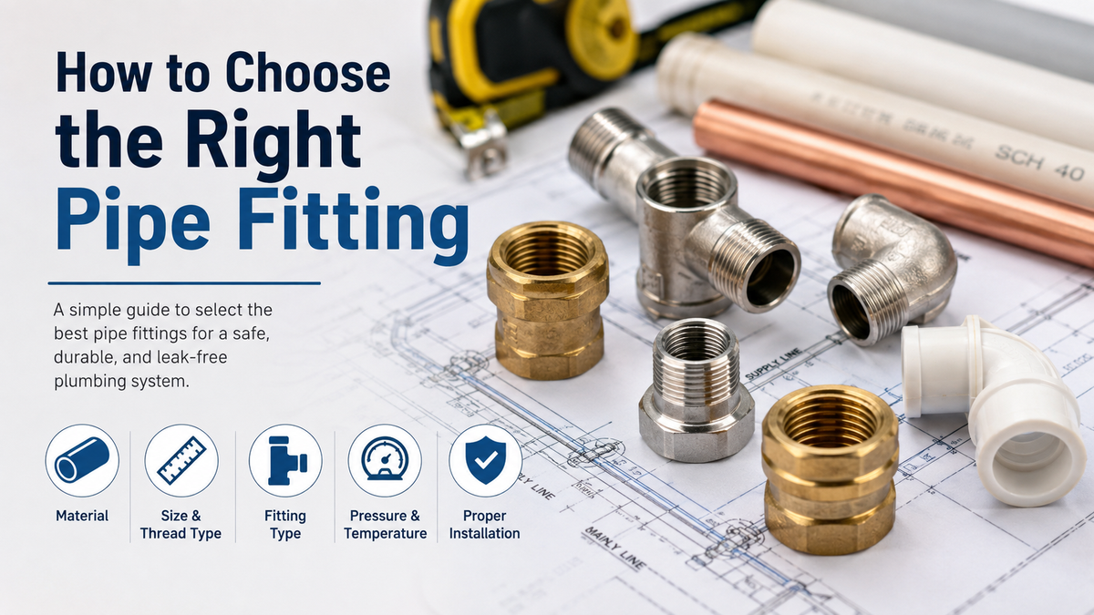 How to Choose the Right Pipe Fitting: A Complete Guide for Homeowners and Professionals