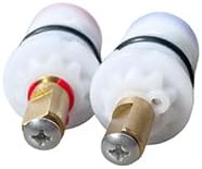 9608020 Ceramic Stem Disc Faucet Cartridge Replacement for Pfister 9608020 9608060 48/143/149 Series Valve Cartridge (Hot & Cold Pair)