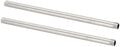 PATIKIL 304 Stainless Steel Pipe Fitting, 2 Pack 1/2" BSP Male x 1/2" BSP Male Threaded 16" Length Nipple Cast Pipe for Extending Piping, Silver