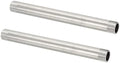 PATIKIL 304 Stainless Steel Pipe Fitting, 2 Pack 1/2" BSP Male x 1/2" BSP Male Threaded 8" Length Nipple Cast Pipe for Extending Piping, Silver
