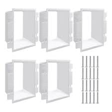 5PCS BE2 Electrical Outlet Box Extender with20 Screws, Two Gang Power Switch Receptacles Accessories,2-Gang Box Electrical Power Outlet Box Extender (SLK2) (5)