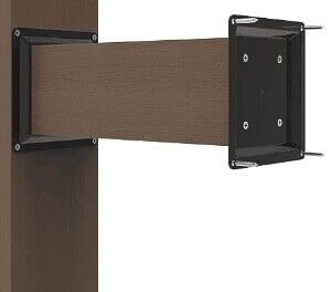4 Wood Post Plate Connector,Deck Porch Railing Support Base, 4" x 4" Wood Fence Post Anchor BaseDeck Porch Railing Support Base (4)