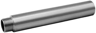 Stainless Steel Pipe Fitting 3/8" NPT Male x 3/8" NPT Female Thread Nipple Cast Pipe 6"（150mm) Length 2PCS