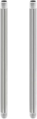 GeilSpace 1/2" x 30" 304 Stainless Steel Nipple Pipe Fitting, NPT Threaded