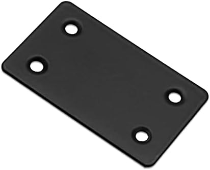 Bonsicoky 8Pcs Flat Straight Brace Brackets, 2.4 x 1.5 / 60 x 38mm