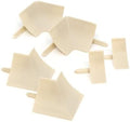 InstaTrim Corner & End Caps - Six Ivory 1/2" Wide Trim Corner and End Pieces - Finishing Caps for Corners & Exposed Ends - Paintable