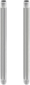 GeilSpace 1/2" x 16" 304 Stainless Steel Nipple Pipe Fitting, NPT Threaded