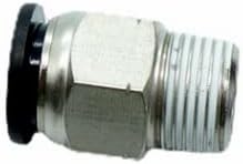 CDQBWQDJT 5 Pcs Pneumation Fitting 1/2" Tube OD Push To Connect X 3/8 NPT Pipe Male Connector