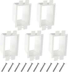 5PCS BE2 Electrical Outlet Box Extender with20 Screws, Two Gang Power Switch Receptacles Accessories,2-Gang Box Electrical Power Outlet Box Extender (SLK2) (5)