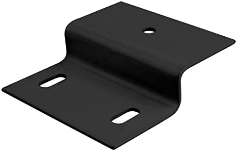10 PCS Z Slotted Mounting Bracket, 11/16" Height, Black
