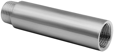 Stainless Steel Pipe Fitting 1/4" NPT Male x 1/4" NPT Female Thread Nipple Cast Pipe 4"（100mm) Length 2PCS