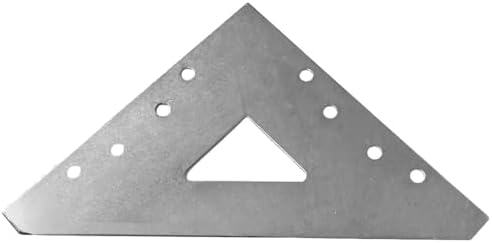 Pro Quality 4.25" Zinc Plated Steel Large Corner Braces 4 Pack with Screws