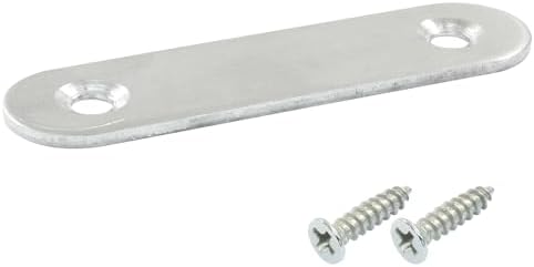 16 Pack 2.5 Inch Stainless Steel Flat Plate Straight Bracket