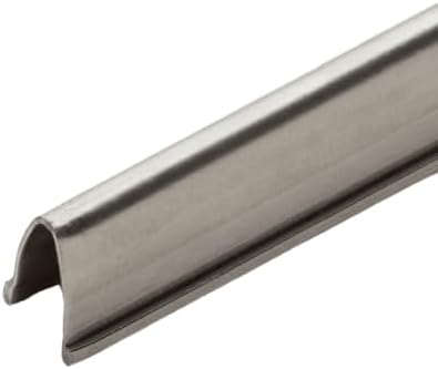 Stainless Steel Sliding Door Track Cover for Repairing Worn or Damaged Glass Doors and Horizontal Windows - Patio Glass Door Track Replacement (4 Feet)
