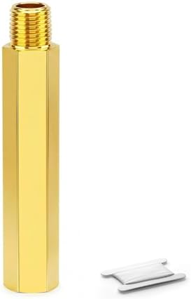 1PCS Brass Pipe Fitting, 1/2" NPT Male x 1/2" NPT Female Nipple, 4" Length for water/oil/air/fuel