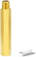 1PCS Brass Pipe Fitting, 1/4" NPT Male x 1/4" NPT Female Nipple, 6" Length for water/oil/air/fuel