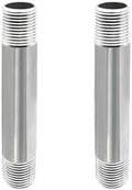 GeilSpace 1/2" x 4" 304 Stainless Steel Nipple Pipe Fitting, NPT Threaded