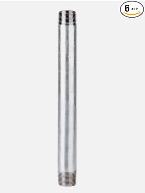 Replacement for 570-120BC Galvanized Threaded Pipe Steel Nipple 3 x 12 in.