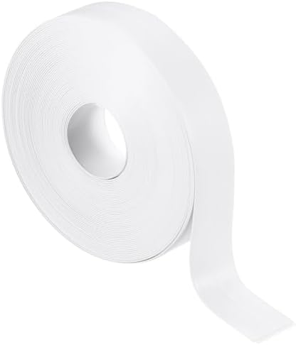 PATIKIL Caulk Tape 0.9" x 33 Ft, Self Adhesive Sealing Tape Waterproof Toilet Tub Caulk Sealant Strip Sealing Trim for Kitchen Bathroom Toilet Bathtub Sink Countertop, White