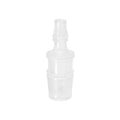 Quickun Plastic Hose Barb Reducer Fitting 1/2" to 1/4" Barbed Reducing Union Adapter Splicer Mender Joint Fitting (Pack of 1)