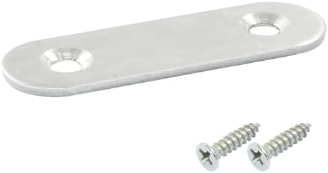 16 Pack 2 Inch Stainless Steel Flat Plate Straight Bracket