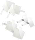 InstaTrim Corner & End Caps - Six White 1/2" Wide Trim Corner and End Pieces - Finishing Caps for Corners & Exposed Ends - Paintable