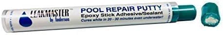 Pool Leak Detection Dye Kit for Leakmaster Anderson Manufacturing - DIY Swimming Pool Leak Detector w/ Pool Dye Syringe, Yellow Dye Refill Bottle & White Cure Pool Putty -Pool Repair Kit (Bundle of 3)