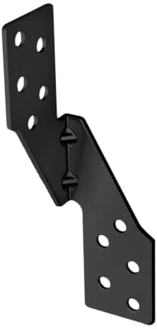 50 Pack Black Left Size Hurricane Straps Tie Brackets