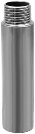 Stainless Steel Pipe Fitting 1/4" NPT Male x 1/4" NPT Female Thread Nipple Cast Pipe 4"（100mm) Length 2PCS