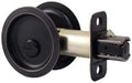 Round Pocket Door Lock, Privacy (Bed/Bath) Latch, 2-3/8" Backset, RCL, Vintage Bronze by Stone Harbor Hardware