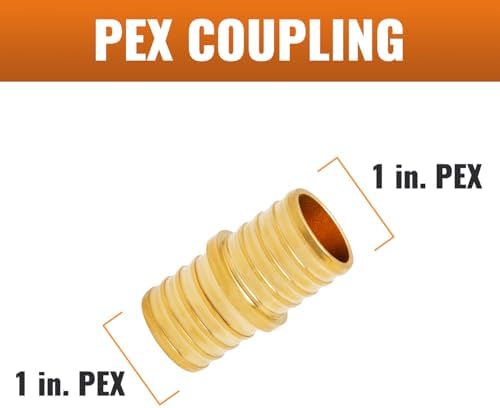 SUNGATOR 2-Pack 1" PEX Coupling, 1 Inch PEX Fittings