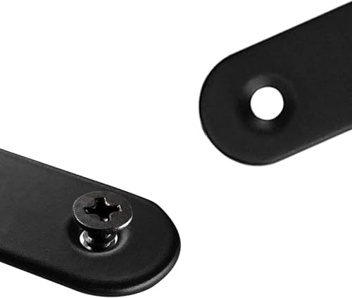 Flat Straight Brace,20Pcs Metal Brackets with 48Pcs Screws