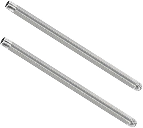 GeilSpace 3/4" x 18" 304 Stainless Steel Nipple Pipe Fitting, NPT Threaded