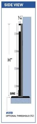 2 in 1 Bundle - Outside Mount Door Flood Barrier Shield (5127MA) + Door Flood Barrier Threshold (319MA), size: (36'' x 48'')