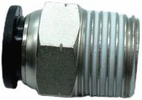 CDQBWQDJT 3 Pcs Pneumation Fitting 1/2" Tube OD Push To Connect X 1/2 NPT Pipe Male Connector
