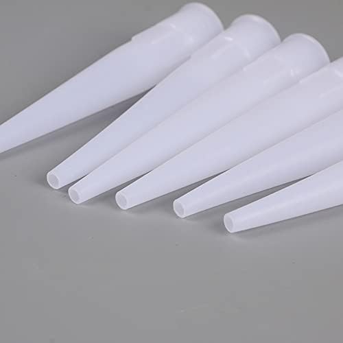 40 Pcs Silicone Tube Nozzles Caulk Finishing Nozzles Screw On Nozzles Plastic Caulk Nozzles Caulk Tip Covers Silicone Sealant Tube Tips