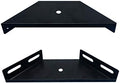 Corner Brace Bracket, 2 PCS Corner Bracket Brace Plate Trapezoid Flange Angle Bracket Heavy Duty Bed Frame Accessories Furniture Fastener Joint Corner Connector, Metal Bed Gusset 230x 92x 71mm Black