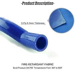 4-Ply 90 Degree ID 5 inch (127mm) High Performance Elbow Silicone Hose Coupler Length 4 inch (102mm) Black