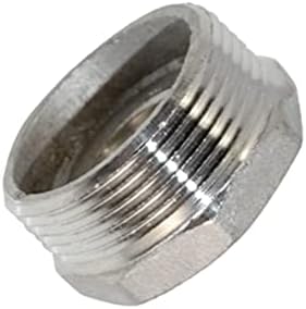 1-1/2" Male NPT to 3/4" Female NPT Female Reducing/Reducer Bushing Pipe Fitting,Adapter,Stainless Steel SS 304 Hex Bushing