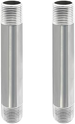 GeilSpace 3/4" x 6" 304 Stainless Steel Nipple Pipe Fitting, NPT Threaded