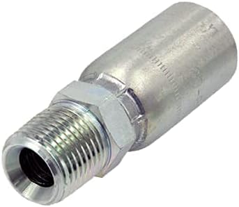 MP-12-16 | 3/4" Hose x 1" NPTF Male Pipe Thread Hydraulic Hose End Crimp Fitting