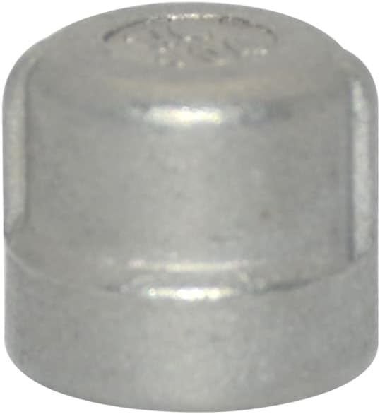 1/4" 0.25" Cap,NPT Female Threaded Cast Pipe Fitting,Stainless Steel 304