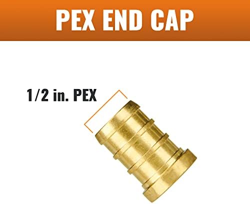 SUNGATOR 50-Pack 1/2 Inch PEX Plug End Cap Fittings