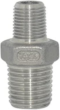 1/4" x 1/8" Male Threaded Reducing Nipple Fitting/Adapter,Stainless Steel SS304 NPT Pipe Hex Reducer