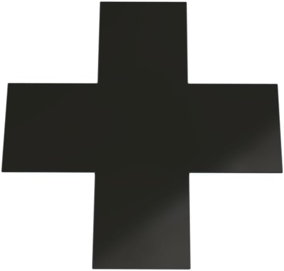 X's 4" x 4" x 1" (40/Pack) Black