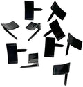 InstaTrim End Caps - 10 Black 3/4" Wide Caulk Strip End Cap Pieces - Trim for Corners - Paintable