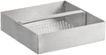 Floor Drain Strainer, 7 3/4 Inches, 2 Inches Depth, Stainless Steel, with Handle