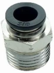 CDQBWQDJT 5 Pcs Pneumation Fitting 3/8" Tube OD Push To Connect X 1/2 NPT Pipe Male Connector