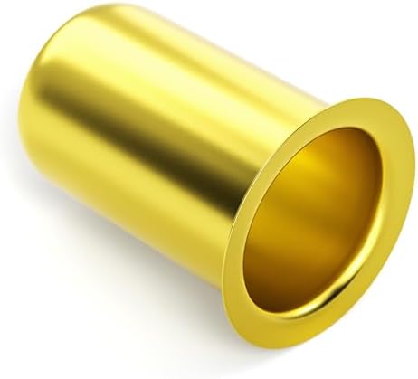 GASHER 100PCS Brass Compression Fitting, Brass Compression Insert Tube Support 1/2" Tube OD