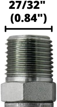 1/2" JIC 37 Male x 1/2" NPTF Male Pipe Steel Adapter Flared Tube Fitting Pipe Connector 2404-08-08